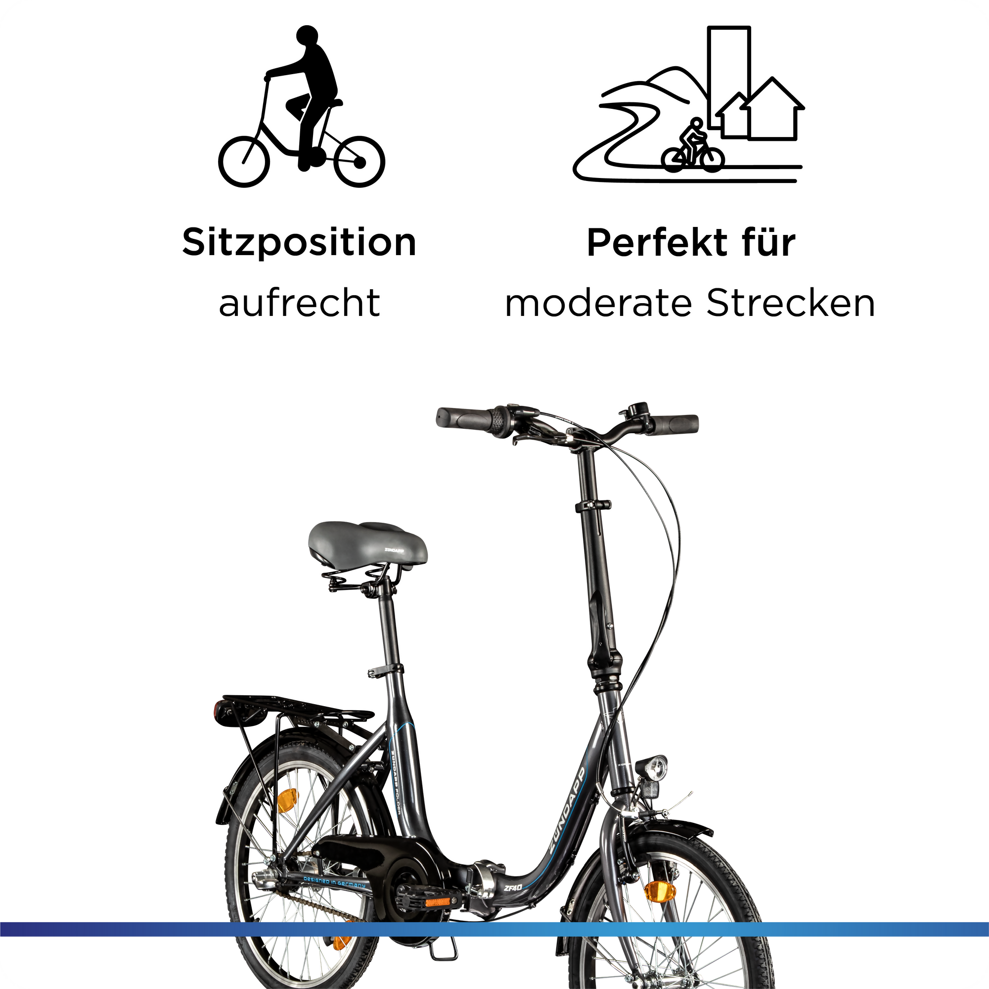 Zündapp ZF40 20 Zoll Klapprad, tiefer Einstieg