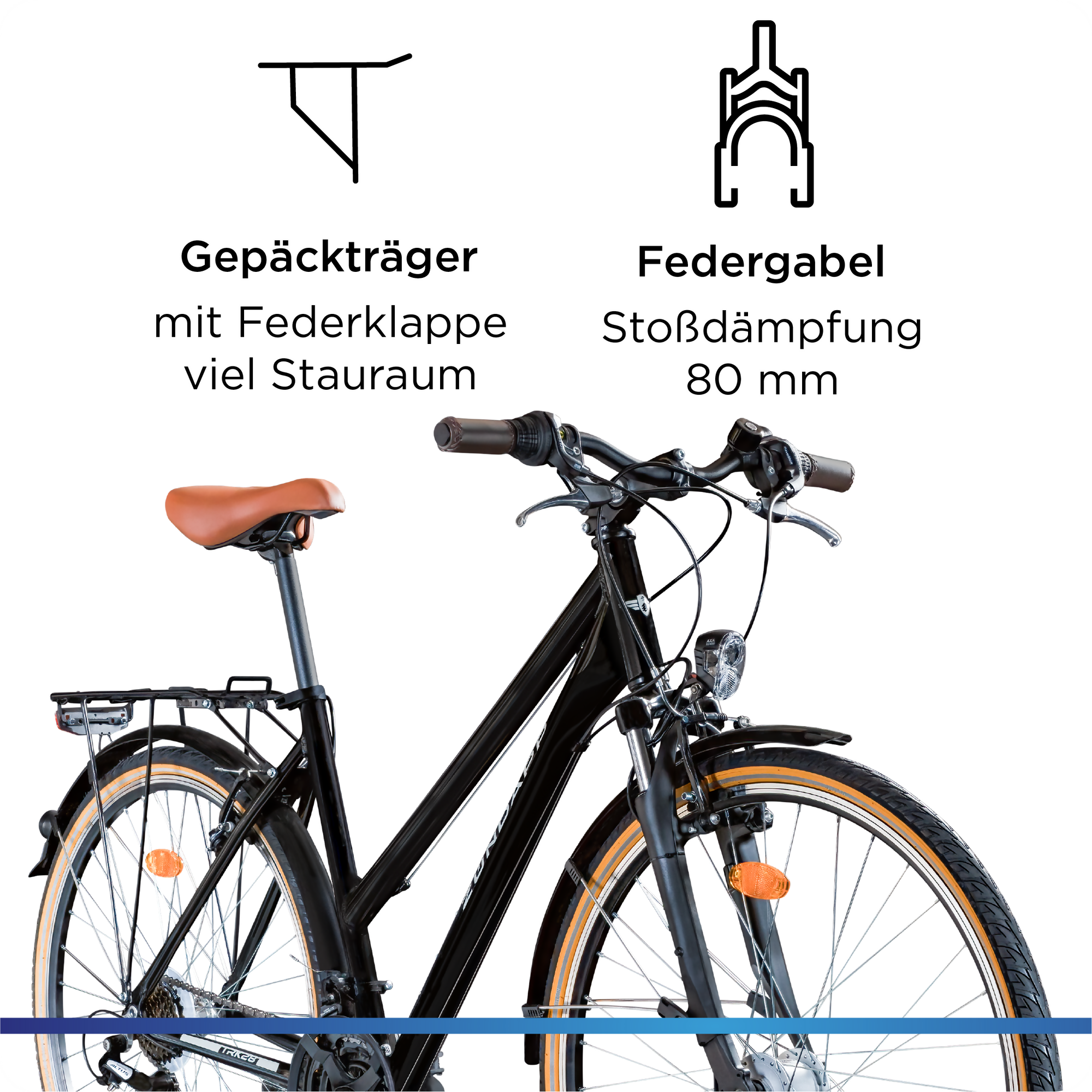 Zündapp T700 700c Trekkingrad Damen, 21-Gang