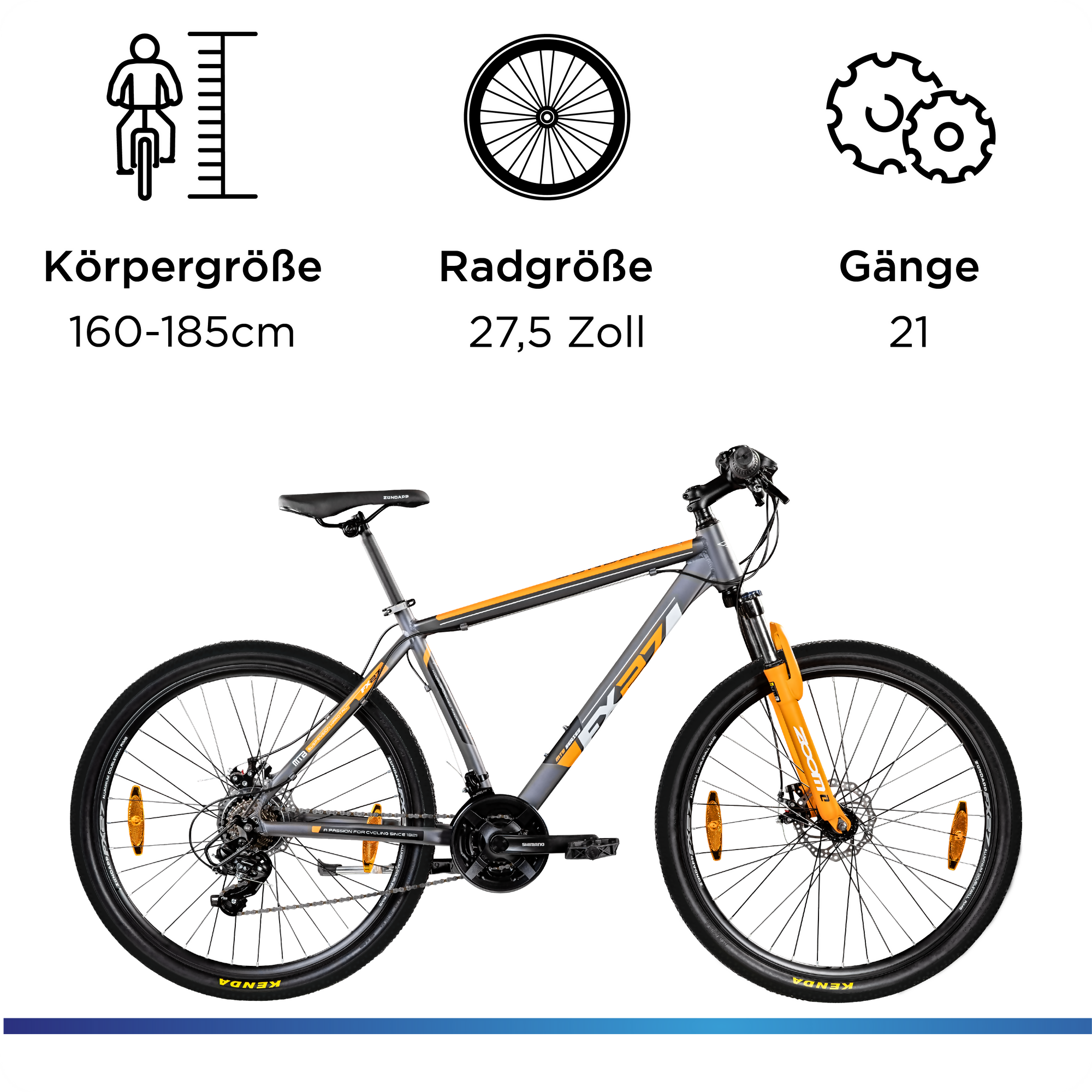 Zündapp FX27 Mountainbike Hardtail, 21-Gang