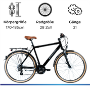 Zündapp T700 700c Trekkingrad Herren, 21-Gang