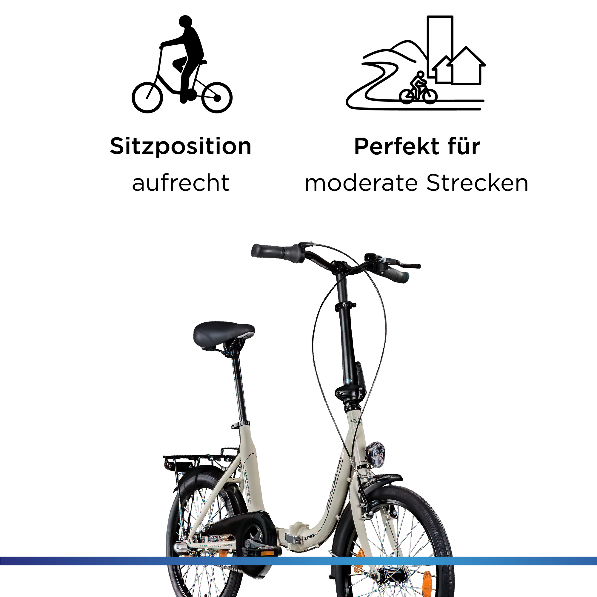 Zündapp ZF40 20 Zoll Klapprad, tiefer Einstieg