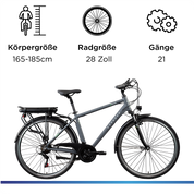 Zündapp Z802 Herren E Bike Trekkingrad 28 Zoll