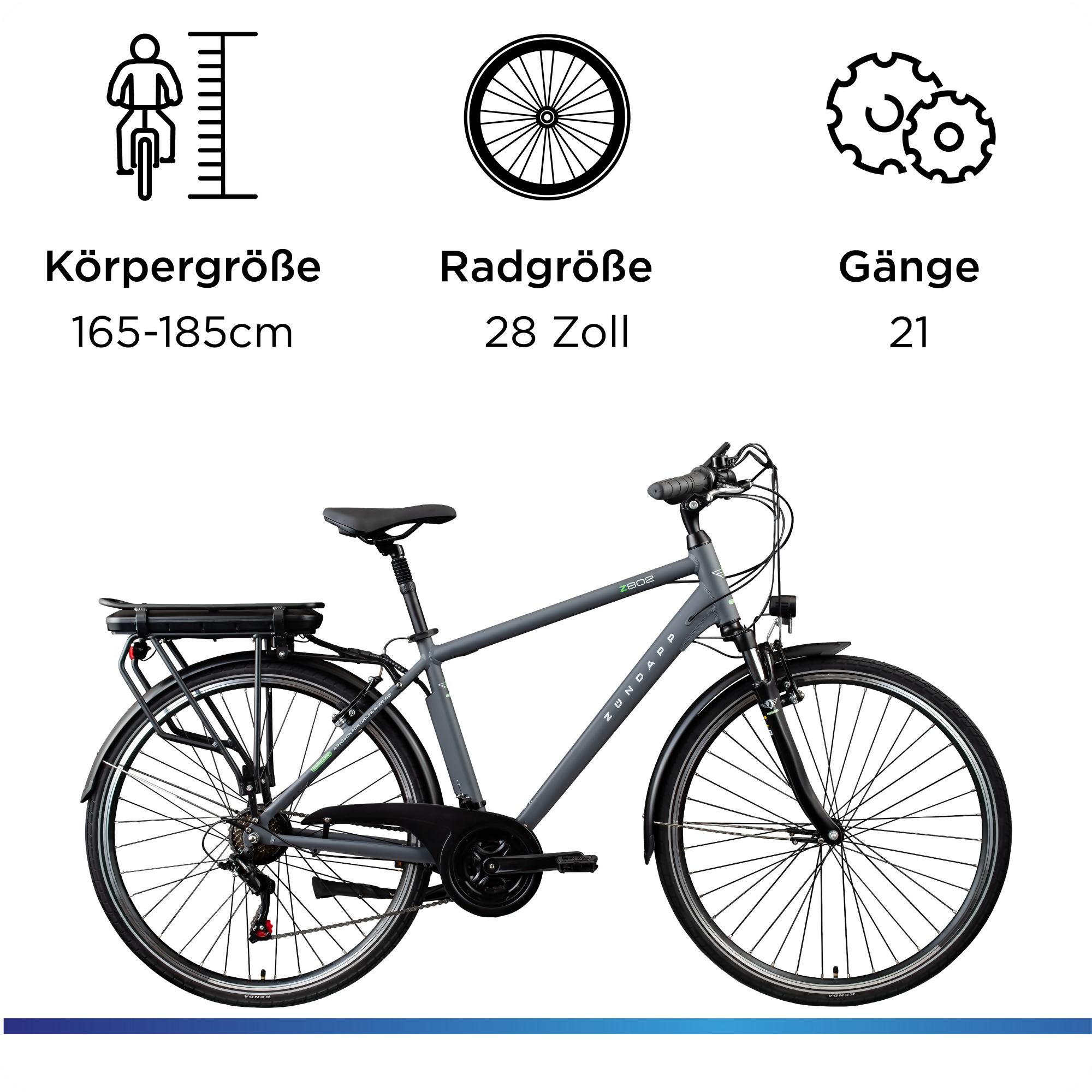 Zündapp Z802 Herren E Bike Trekkingrad 28 Zoll