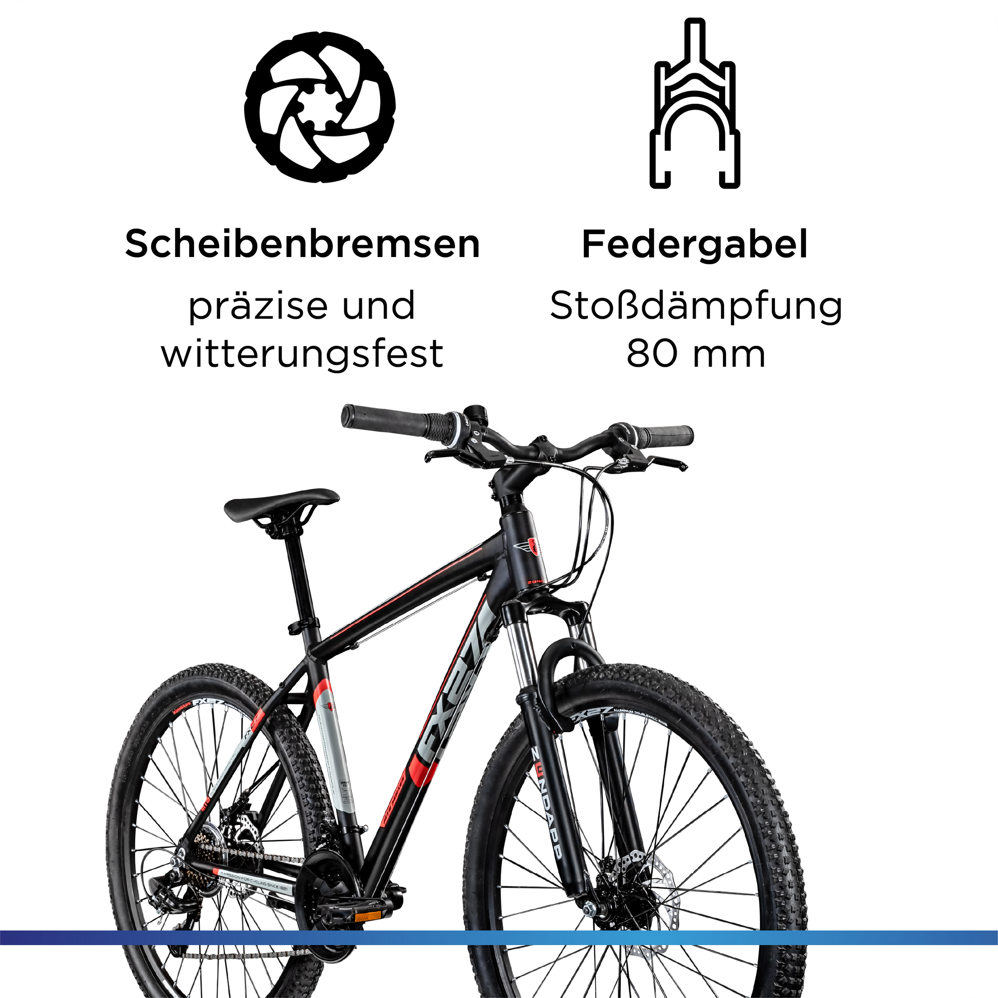 Zündapp FX27 Mountainbike Hardtail, 21-Gang