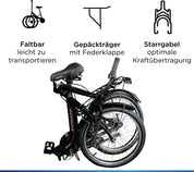 Zündapp ZF 40 Klappfahrrad 20" schwarz