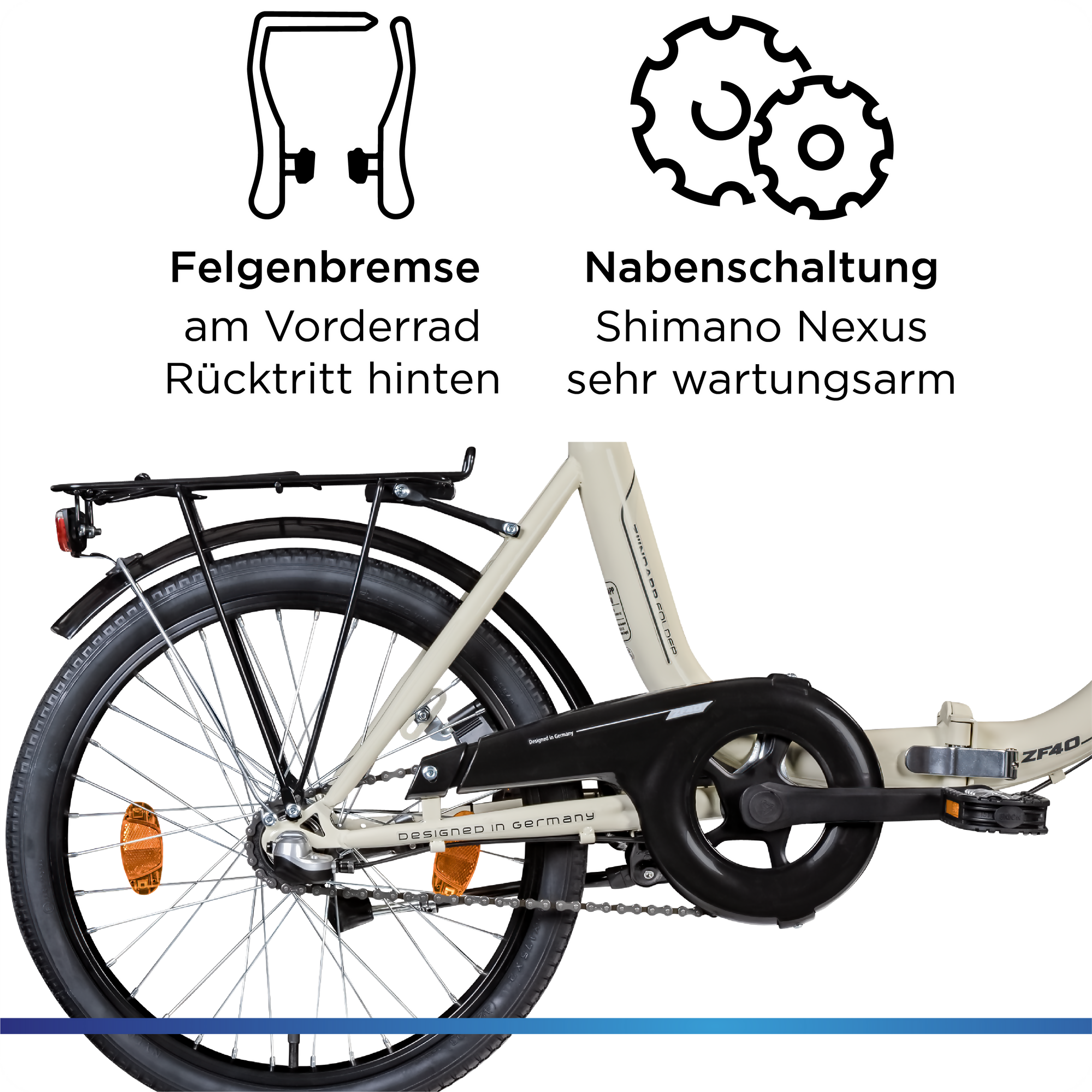 Zündapp ZF40 20 Zoll Klapprad, tiefer Einstieg