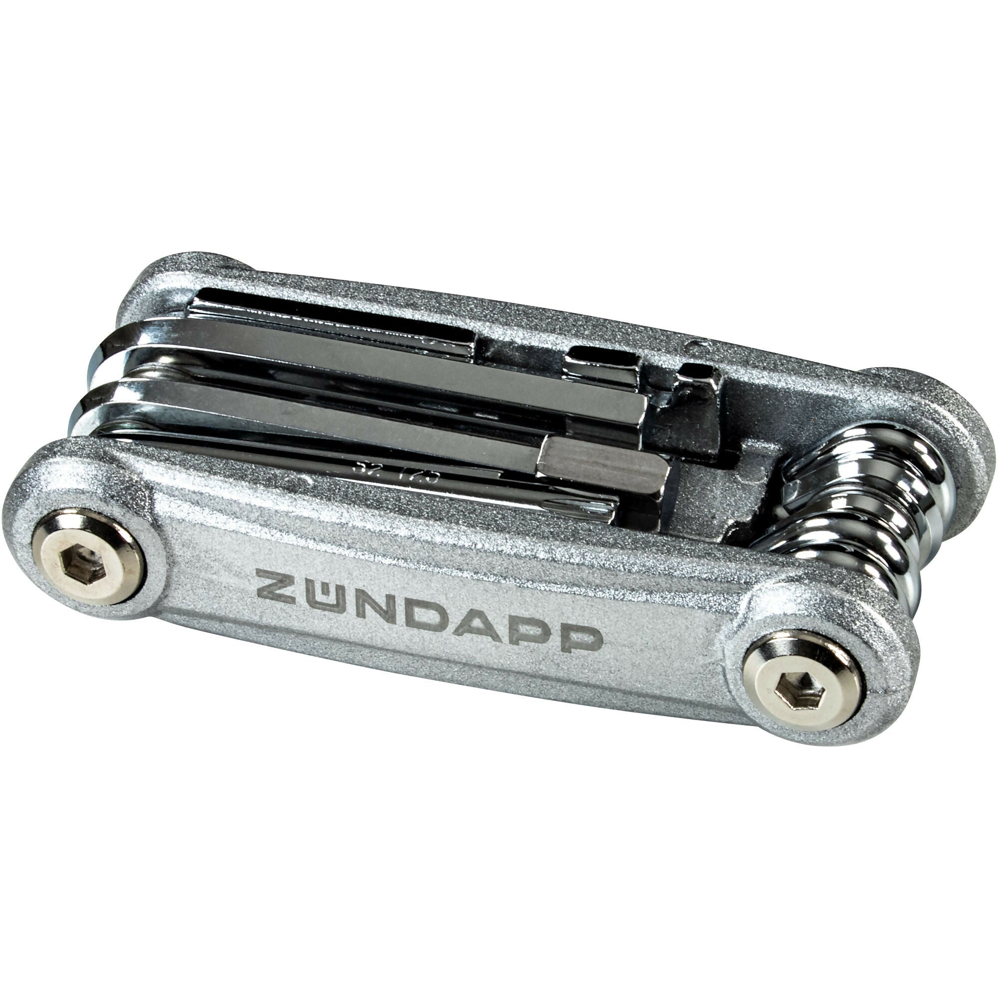 Zündapp Fahrrad Multitool mit 16 Funktionen, silber