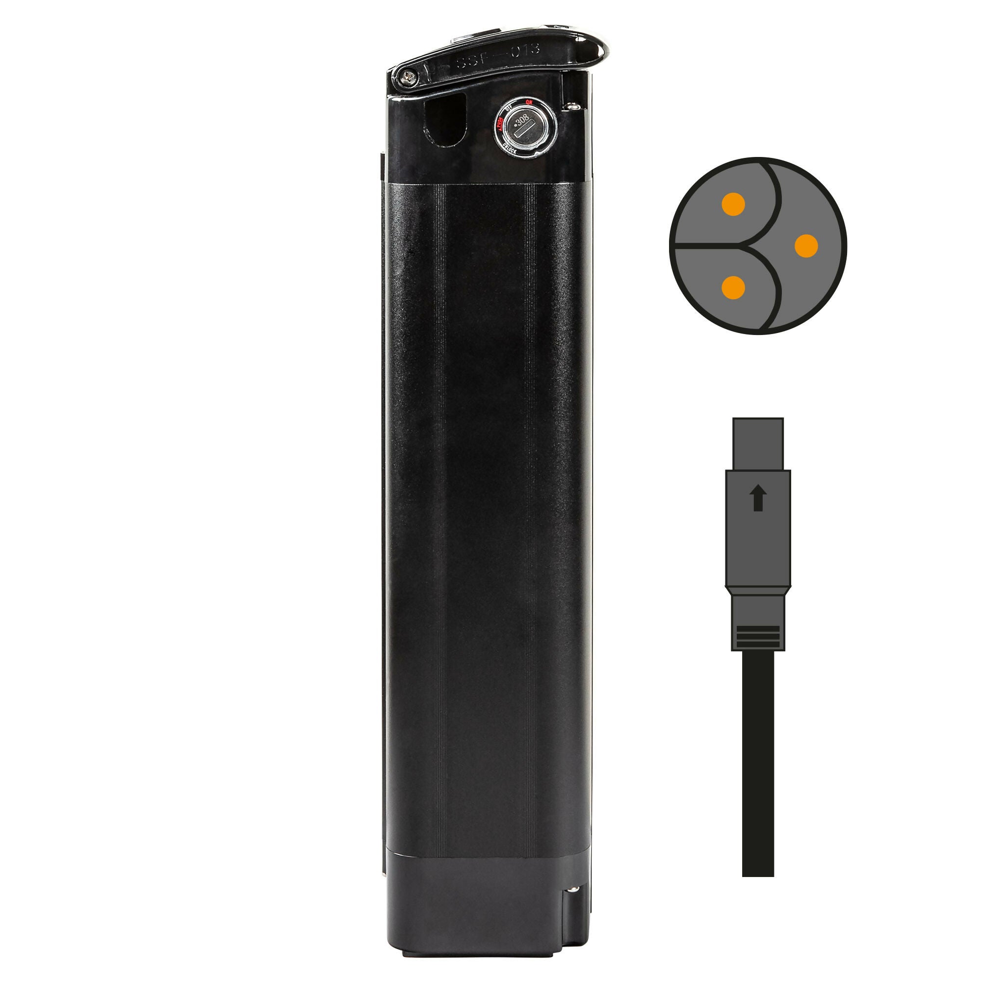 Zündapp Green 2.7 Lithium Batterie E Bike Akku 531 Wh Lithiumionenakku 14,4 Ah Ebike Akkus Fahrradakku Sitzrohr