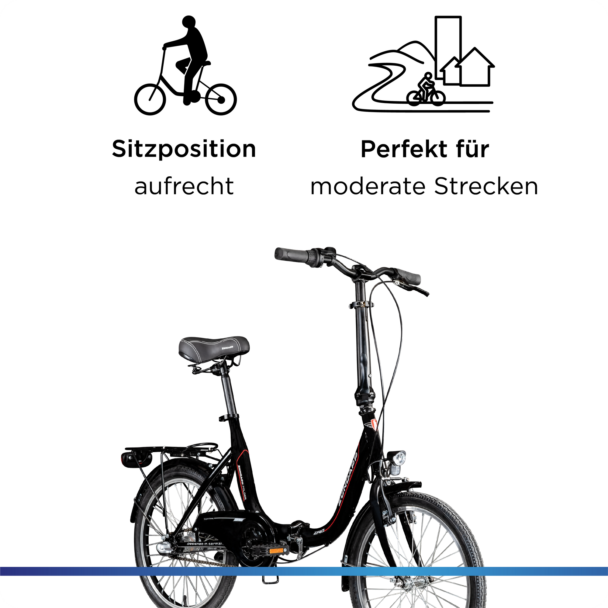 Zündapp ZF40 20 Zoll Klapprad, tiefer Einstieg