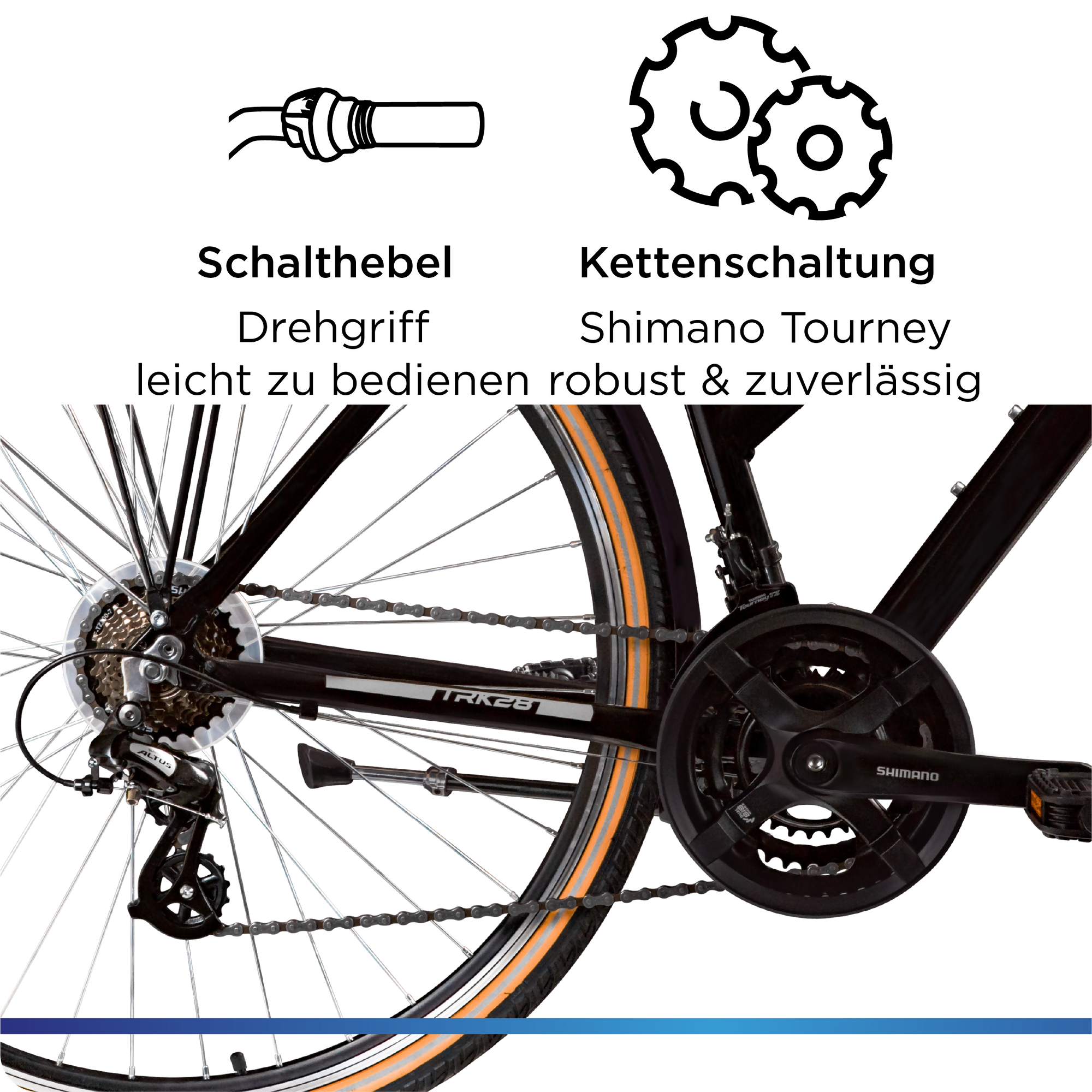 Zündapp T700 700c Trekkingrad Damen, 21-Gang