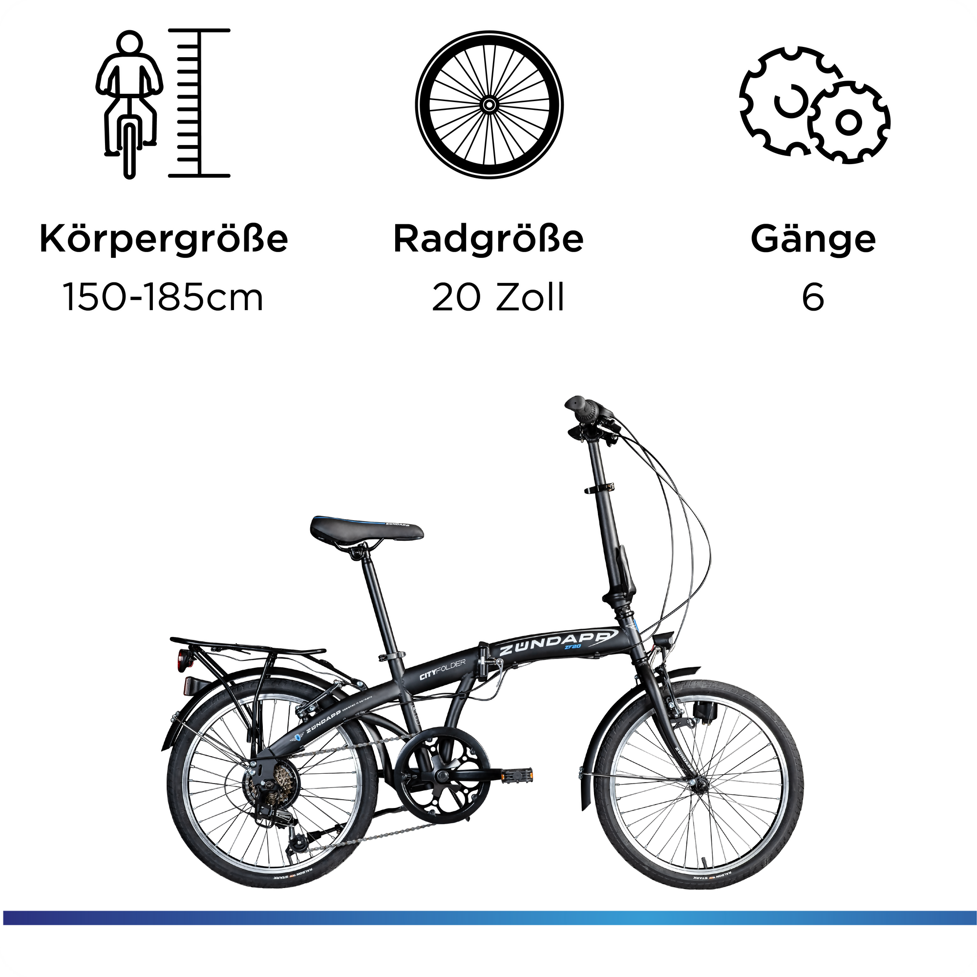 Zündapp ZF20 Speed Folder 20 Zoll Klapprad