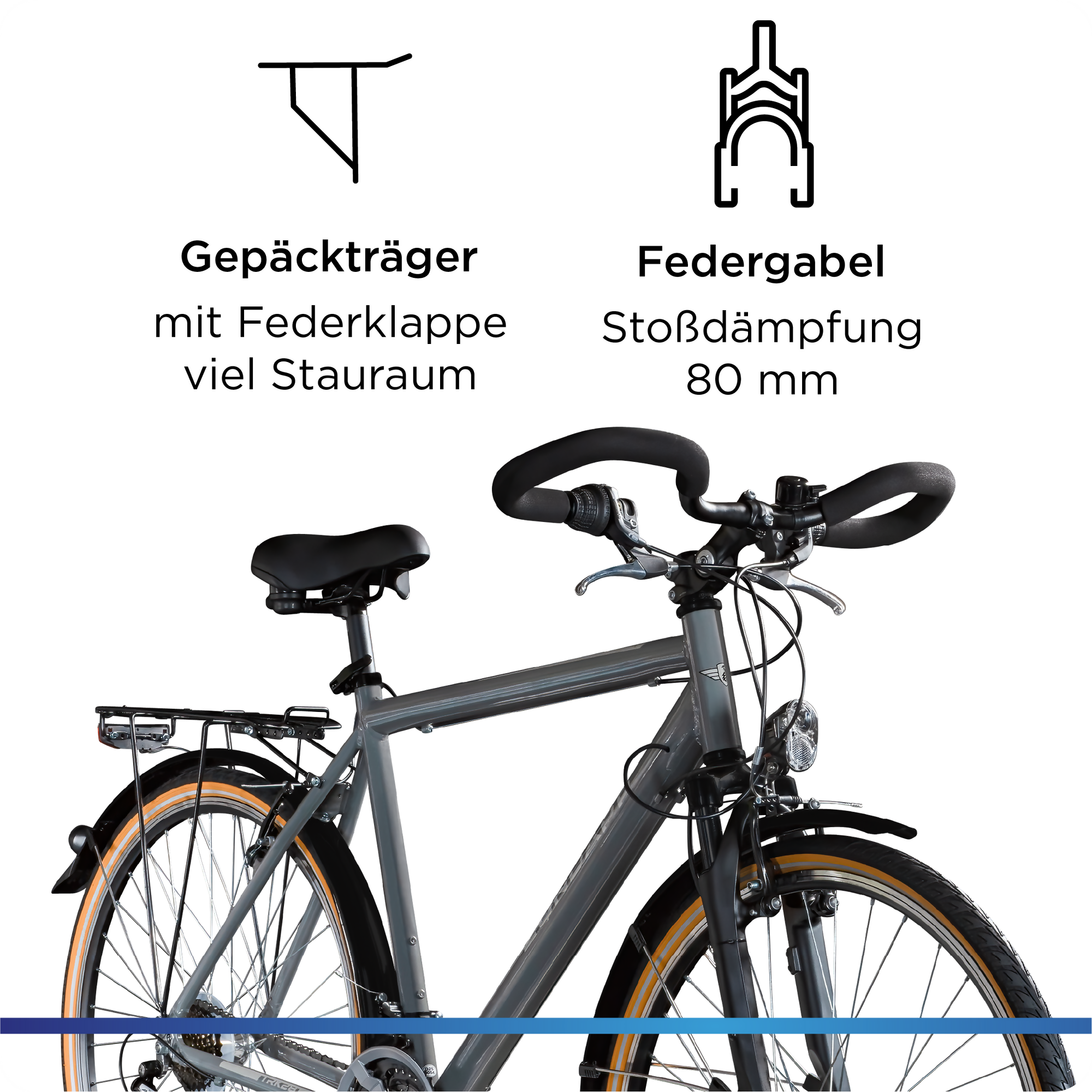 Zündapp T700 Trekkingrad Damen Herren, 21-Gang
