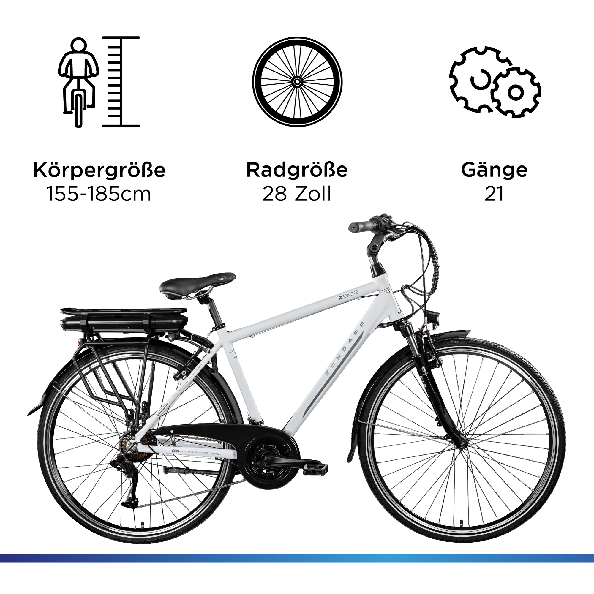 Zündapp Z802 Herren E Bike Trekkingrad 28 Zoll – Zündapp Shop