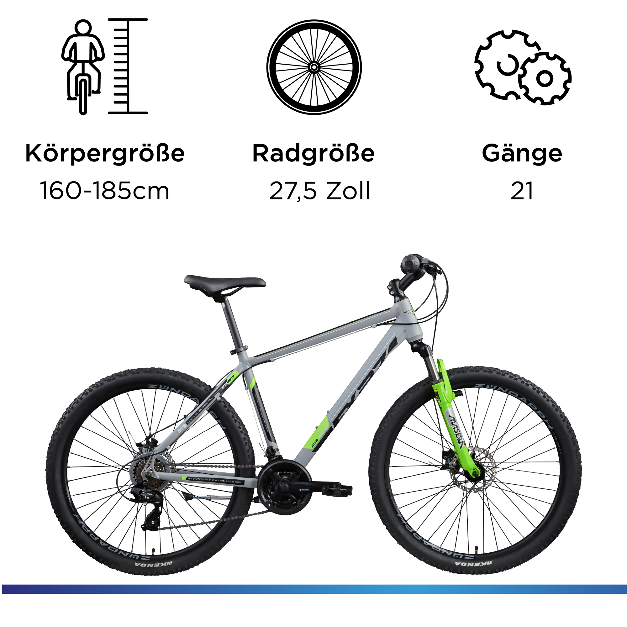 Zündapp FX27 Mountainbike Hardtail, 21-Gang