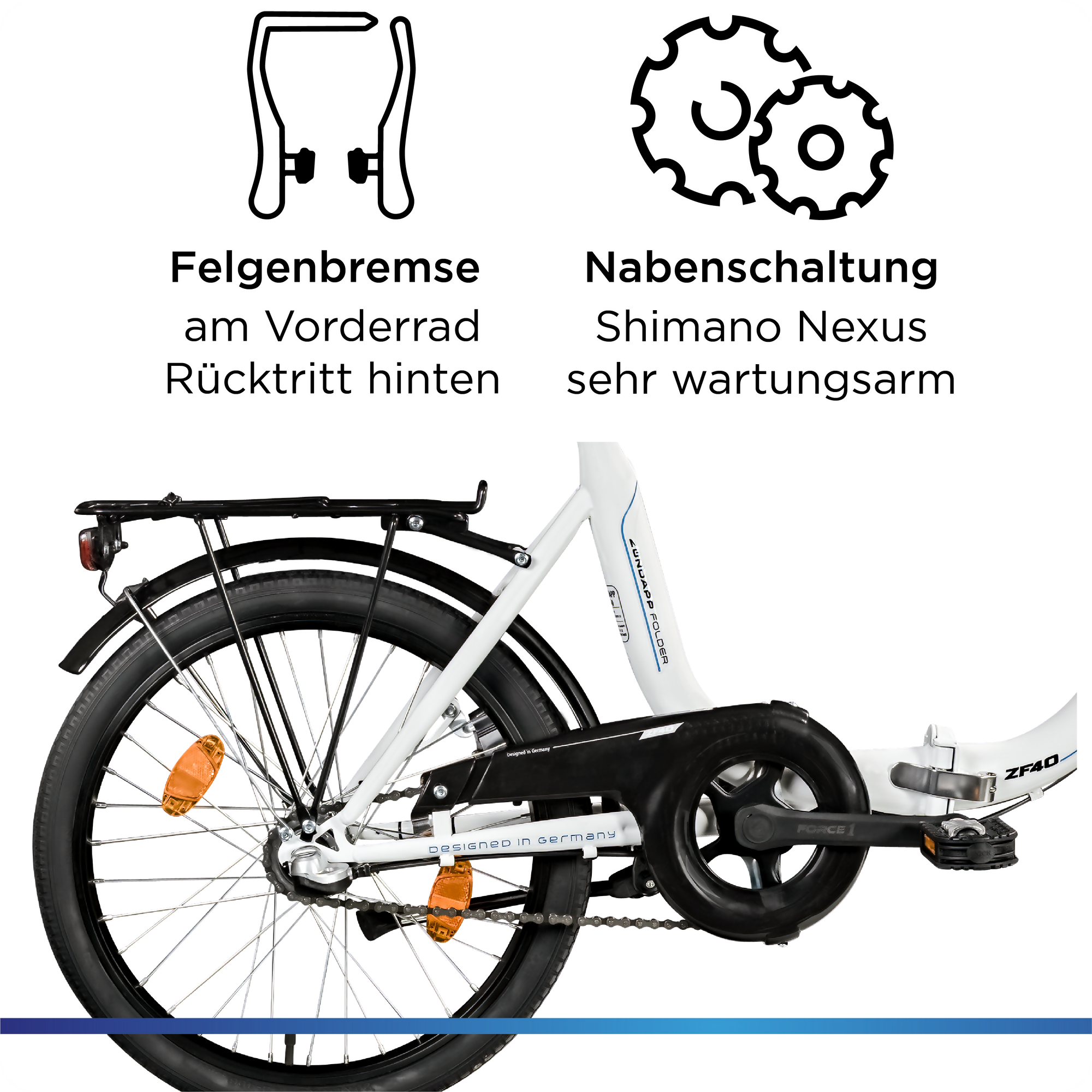 Zündapp ZF40 20 Zoll Klapprad, tiefer Einstieg