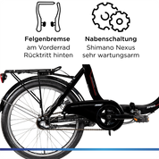 Zündapp ZF40 20 Zoll Klapprad, tiefer Einstieg