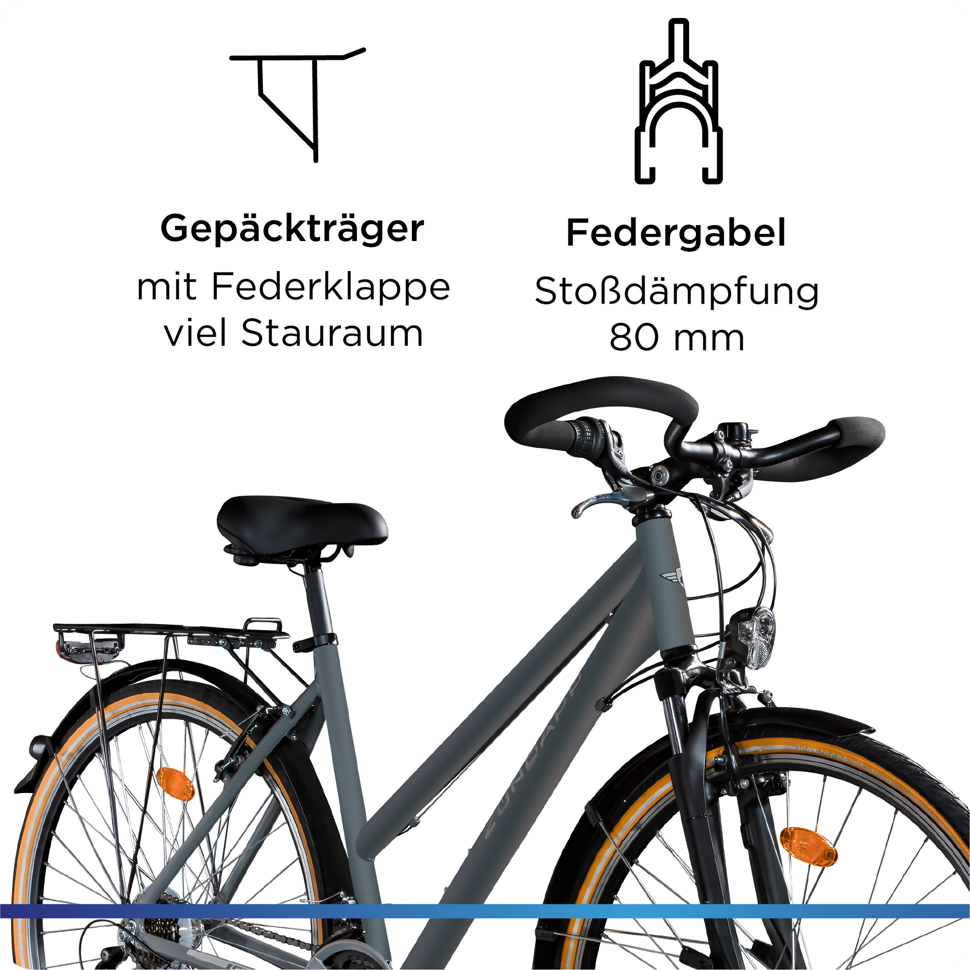Zündapp T700 Trekkingrad Damen Herren, 21-Gang